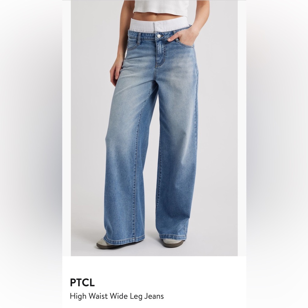 PTCL High waist wide leg Blue Women's Jeans